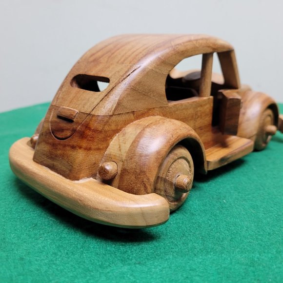 Wooden carving VW bug - Picture 3 of 4